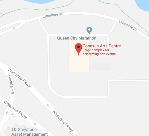 Google Map for Conexus Arts Centre